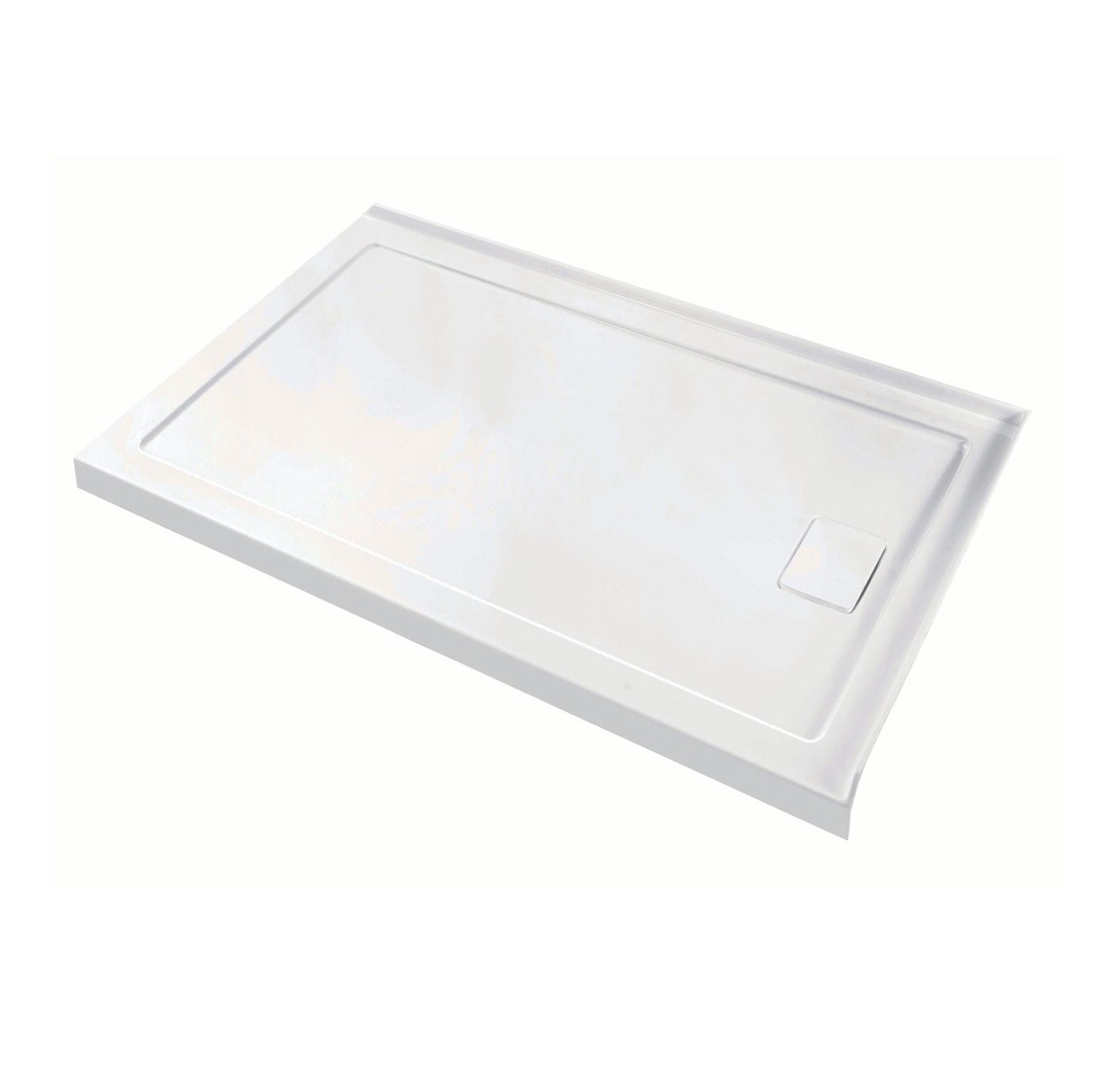 Shower base Rectangle Right Drain 60x36x3 in