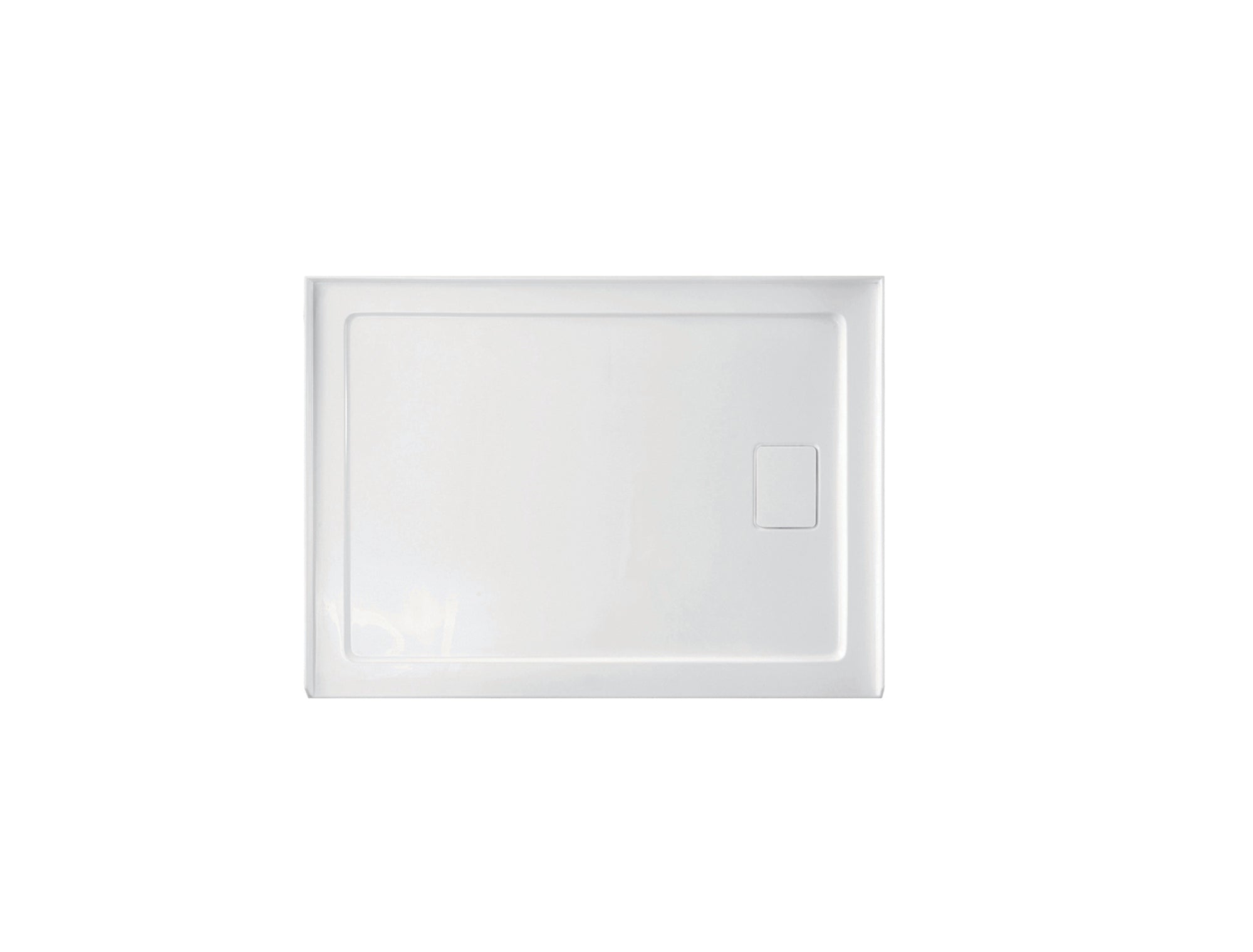 Shower Base Rectangle Right Drain 48x32x3 in