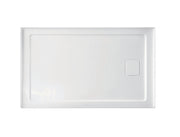 Receveur de douche rectangulaire avec bonde à droite 60 x 36 x 3 pouces