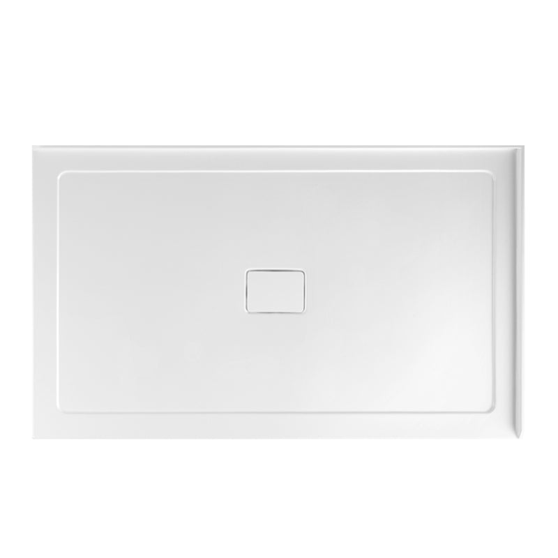 Shower Base Rectangle 2 Wall Centre drain Right To Wall 60x32x3 in - JND-A2DTC6032-RM.