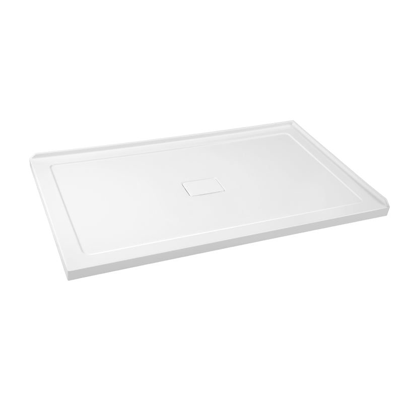 Shower Base Rectangle 2 Wall Centre drain Right To Wall 60x32x3 in - JND-A2DTC6032-RM.