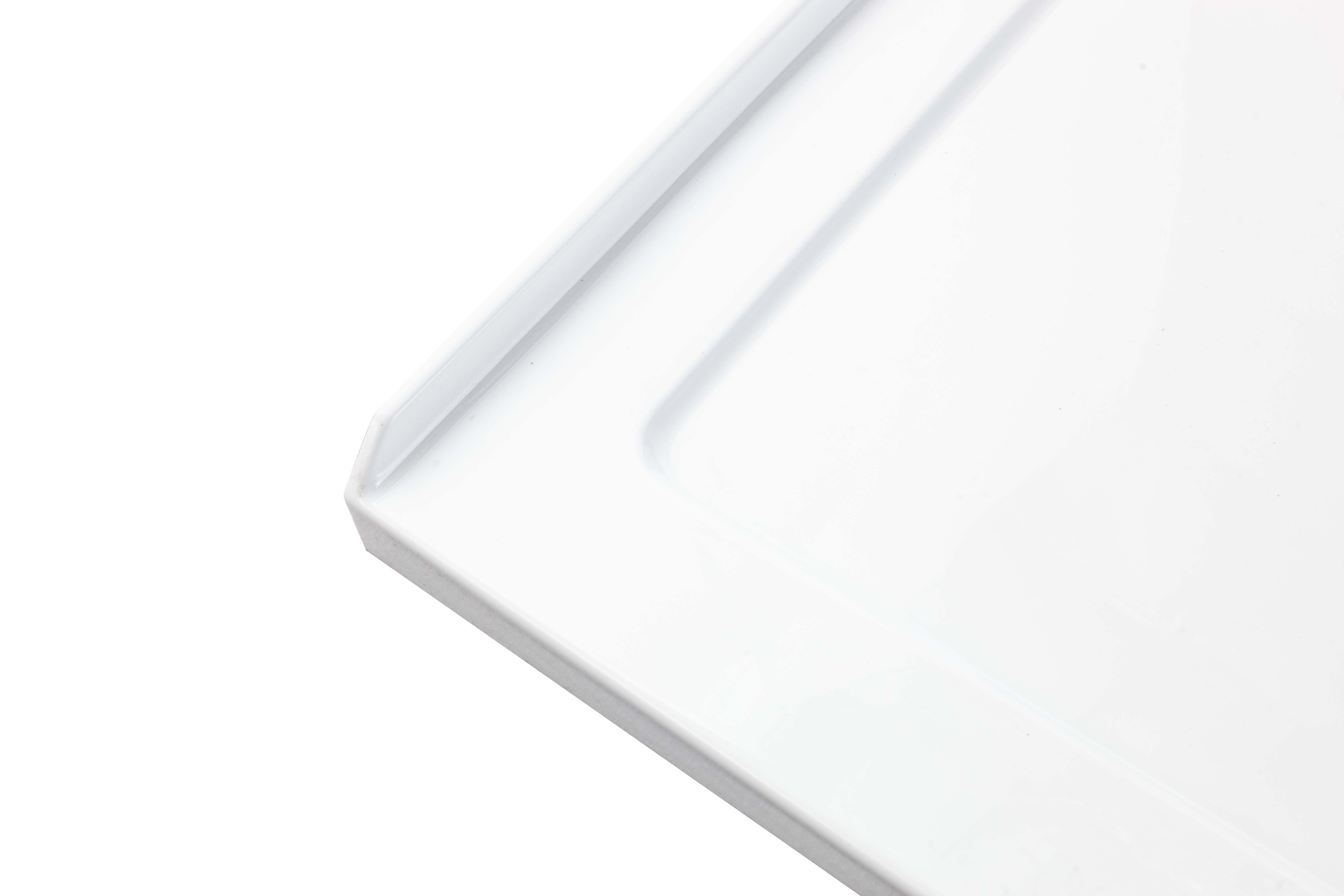 Receveur de douche rectangulaire avec bonde à droite 60 x 36 x 3 pouces