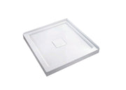 Shower Base Square Center Drain 32x32x3 in