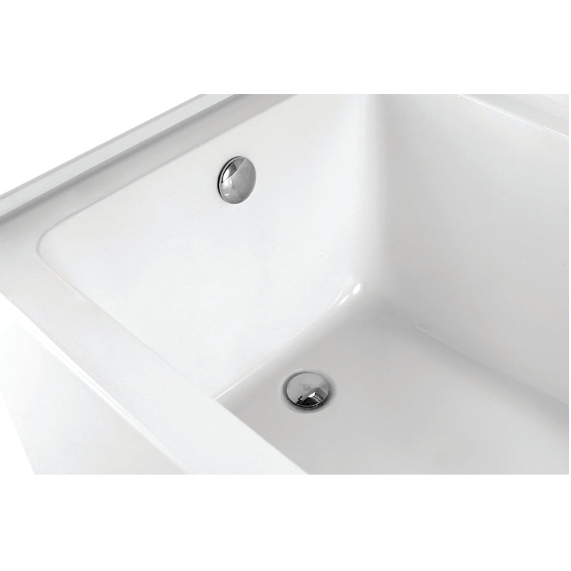 Alcove Bath Left Drain 54x32x22 in 3 Wall