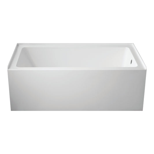 Baignoire alcôve drain droite 60x30x22,5 po 3 murs