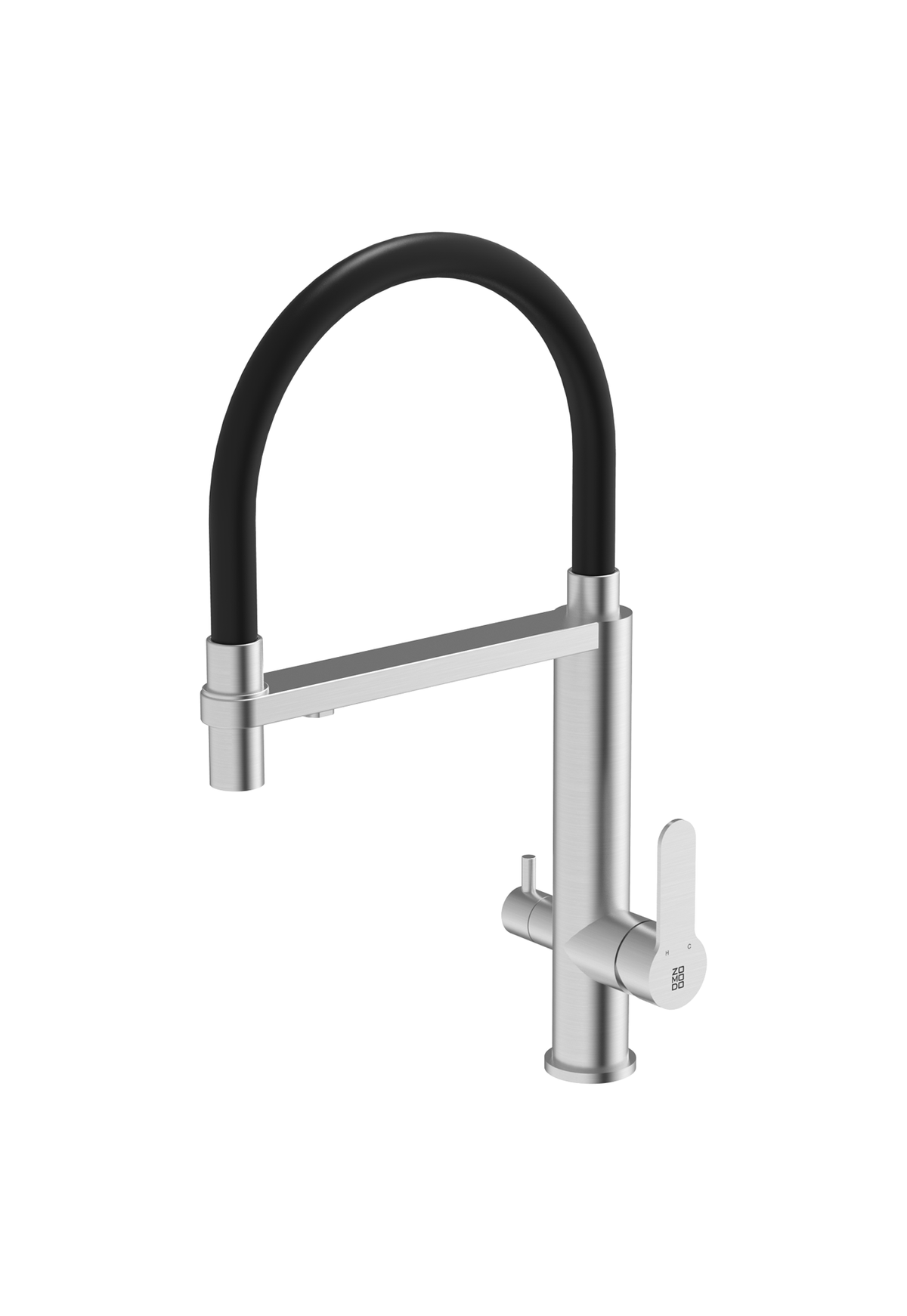 18'' Kitchen Pull Down Faucet Crystal Brush & Black Filtered Water.