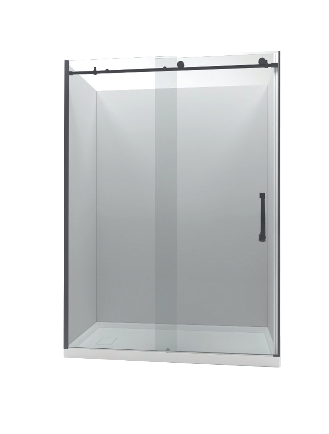 Shower Door W48 x H78 in Round Tube