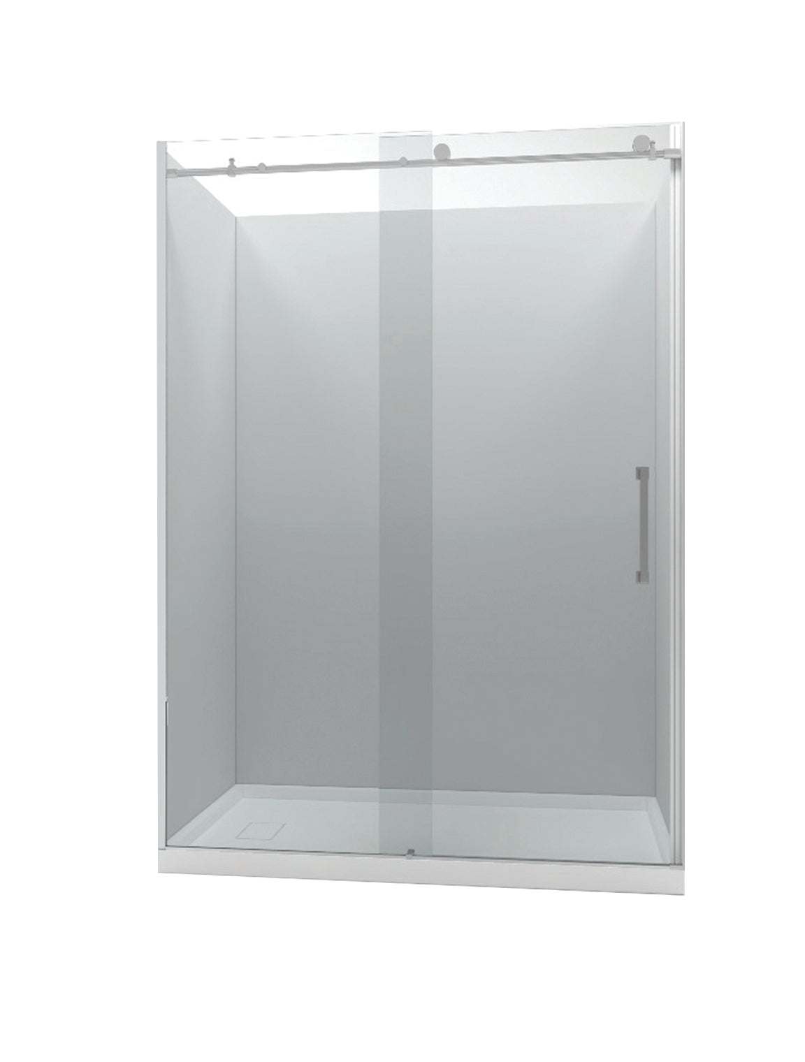 Shower Door W48 x H78 in Round Tube