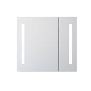 Medicine Cabinet with 2 Doors & LED Mirror 30x30x5.9 in