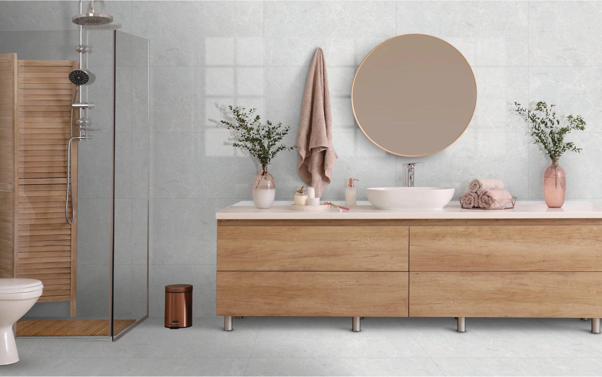 Porcelain Tile MEGMA STONE Collection 24x24 in 1 Color 2 Finishs