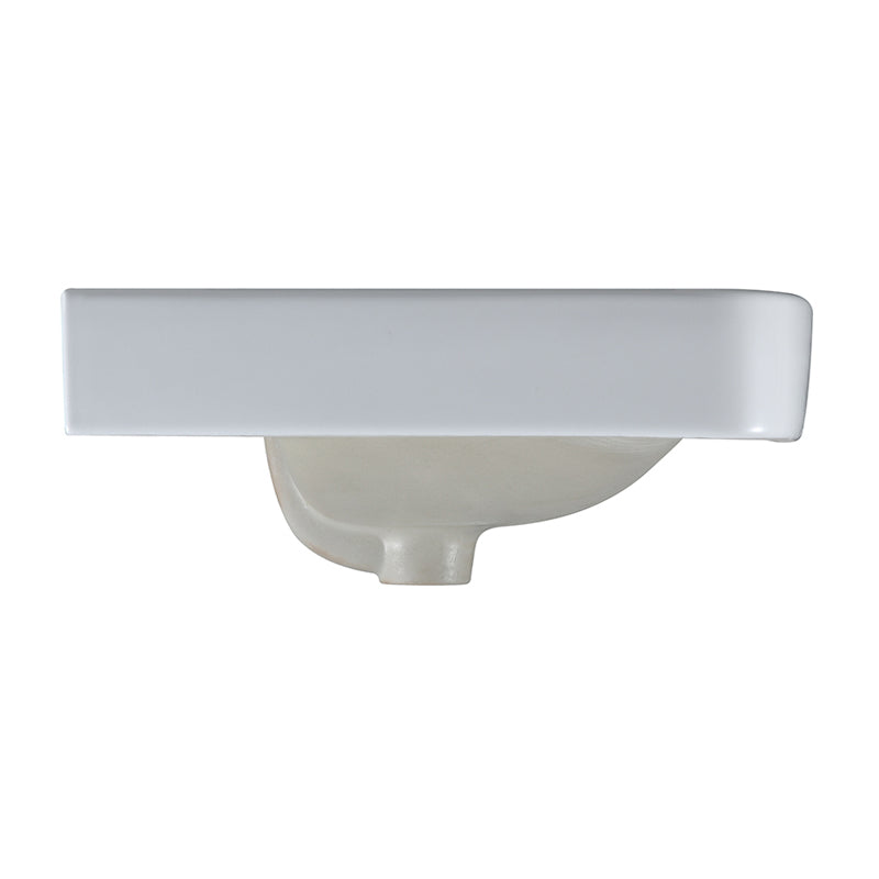Lavabo vasque en céramique à encastrer pour salle de bain 24 x 18-3/4 x 7-7/8 po MJ-287B