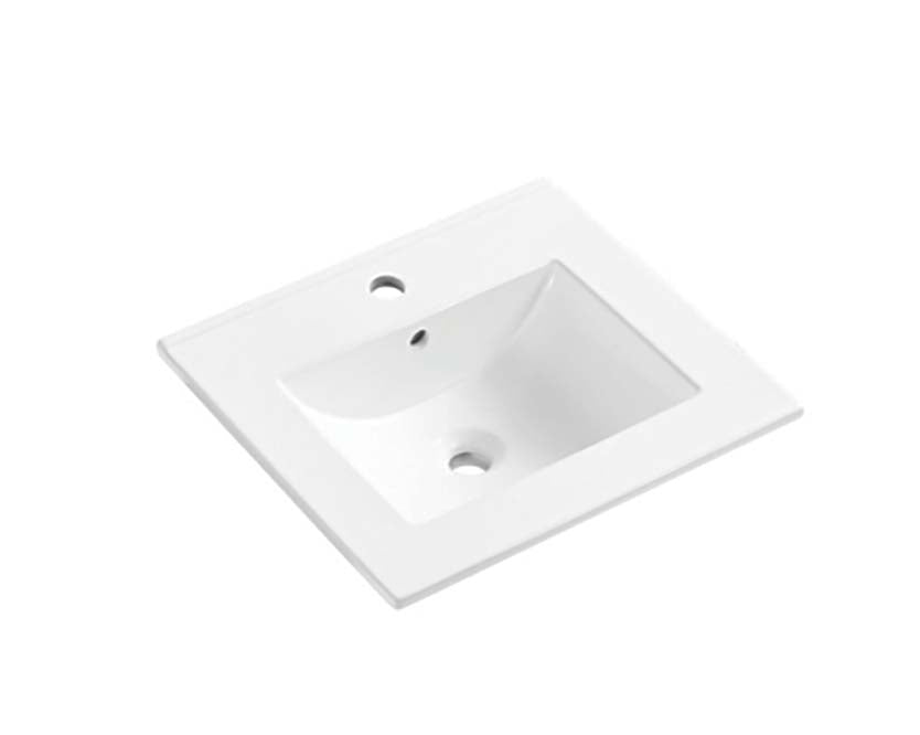 Drop-In Bathroom Ceramic Sink.