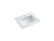 Drop-In Bathroom Sink 24 x 18 5 ⁄₁₆ x 6 13 ⁄₁₆ in