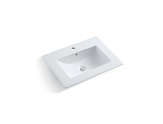 Drop-In Bathroom Sink Overall dimensions :  24 x 18 5 ⁄₁₆ x 6 13 ⁄₁₆ in.