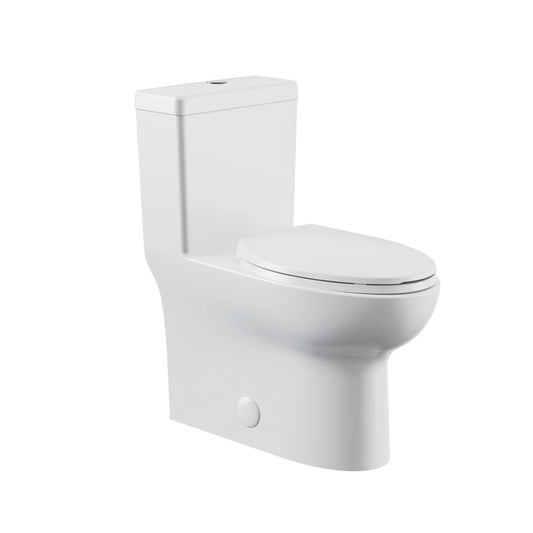 One-piece toilet, elongated bowl shape MT-60125D