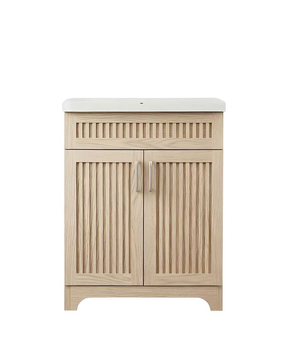 Vanity 24 in Natural 2 Doors With Countertop.