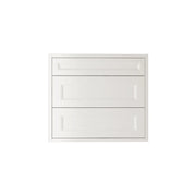Shaker White Vanity 30 in. Suspended 2 Drawers with Countertop