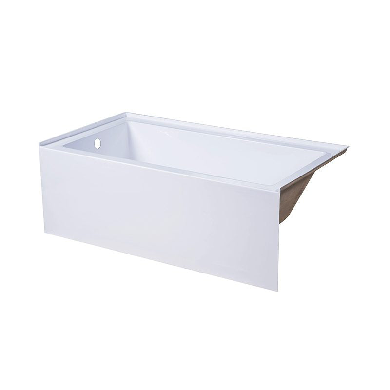 Alcove Bathtub Left Drain Size: 60 × 32 × 21 ⅝ in. 3 Wall