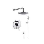 Single Handle Faucet Showerhead with Hand Shower Brushed Nickel
