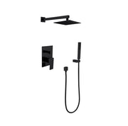Single Handle Faucet Showerhead with Hand Shower Matte Black