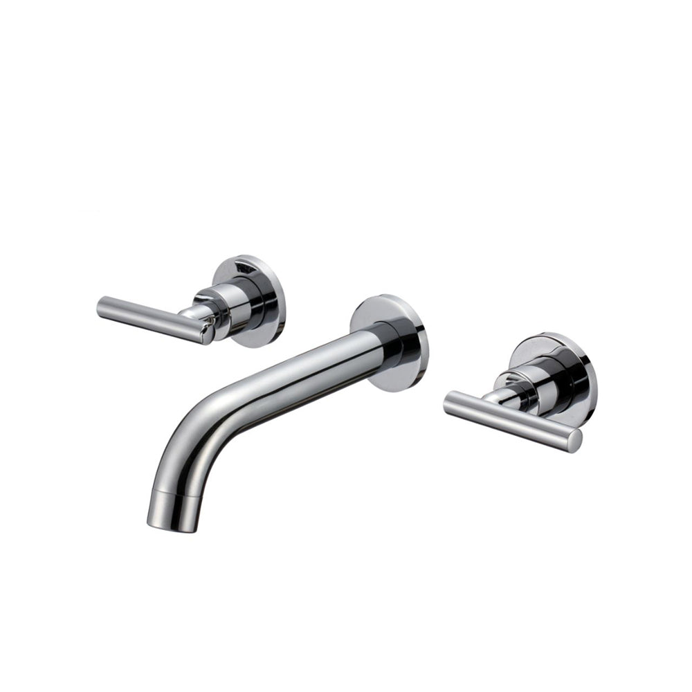 Wall Mounted Dual Handle Bathtub Faucet
