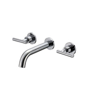 Wall Mounted Dual Handle Bathtub Faucet