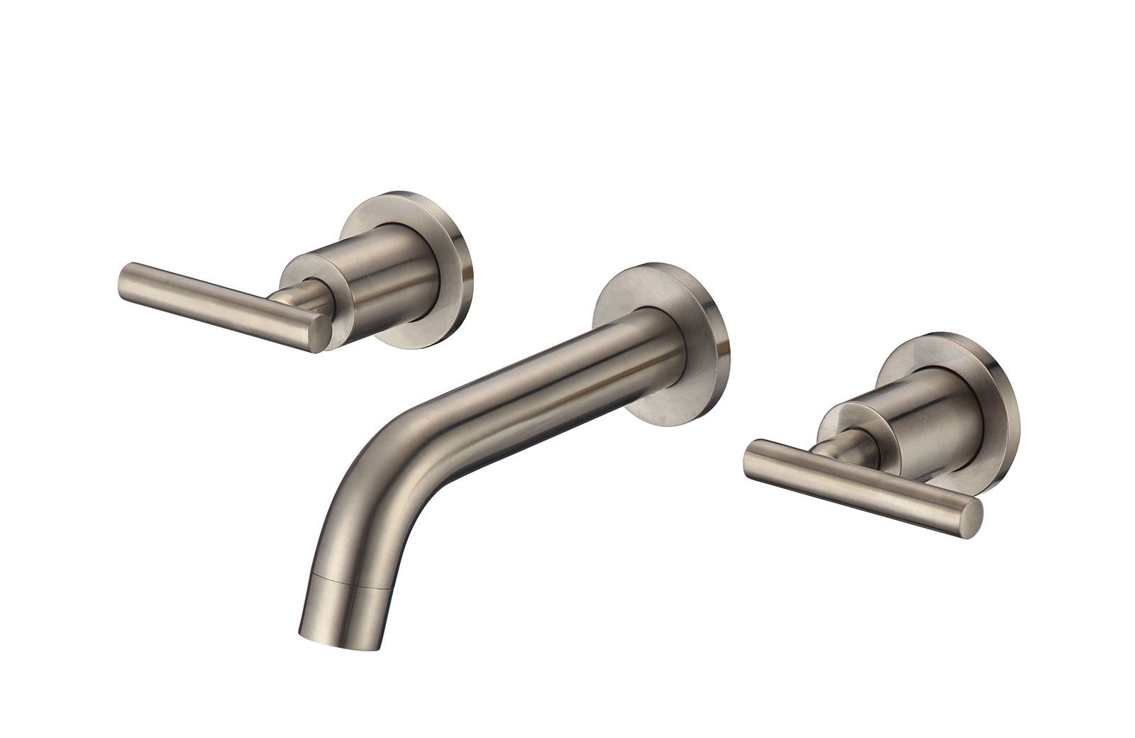 Robinet de baignoire mural à double poignée