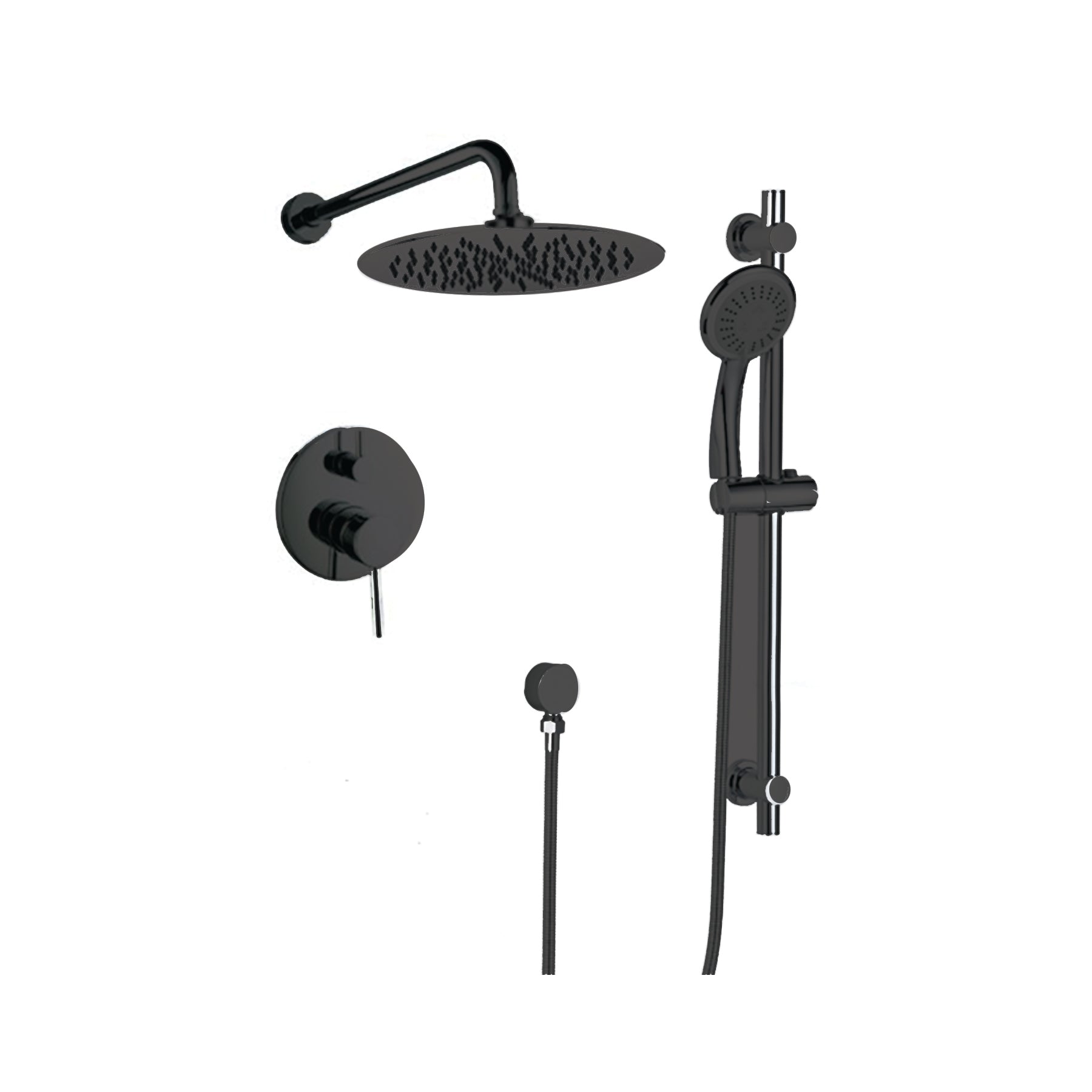 Single Handle Showerhead with Hand Shower Chrome