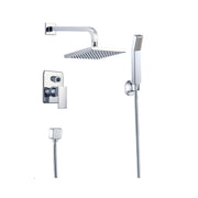 Single Handle Showerhead with Hand Shower Polished Chrome