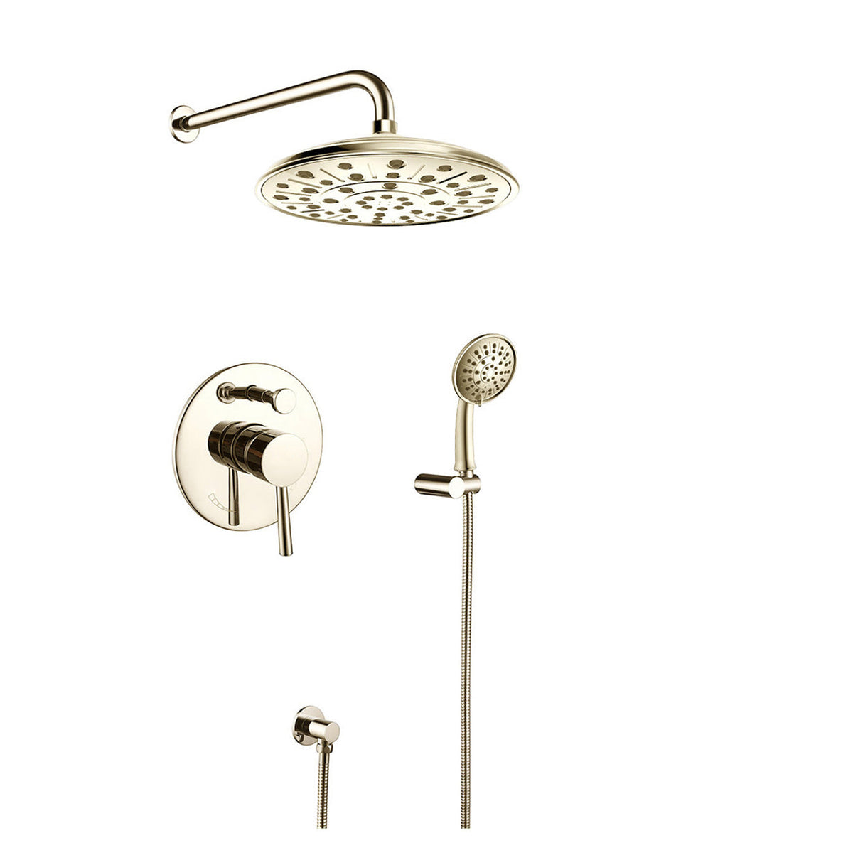 Single Handle Faucet Showerhead with Hand Shower.