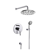 Single Handle Faucet Showerhead with Hand Shower Brushed Nickel