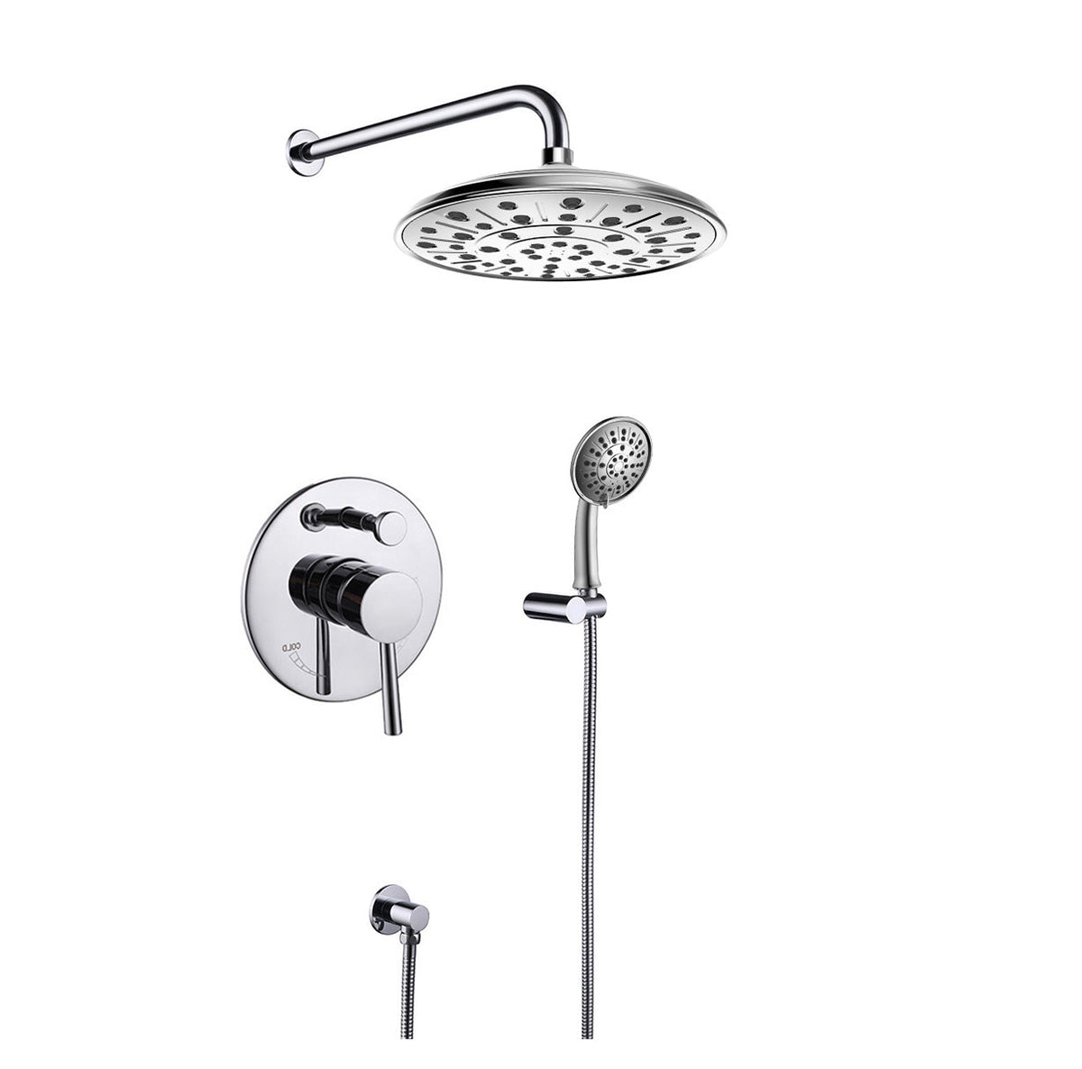 Single Handle Faucet Showerhead with Hand Shower.