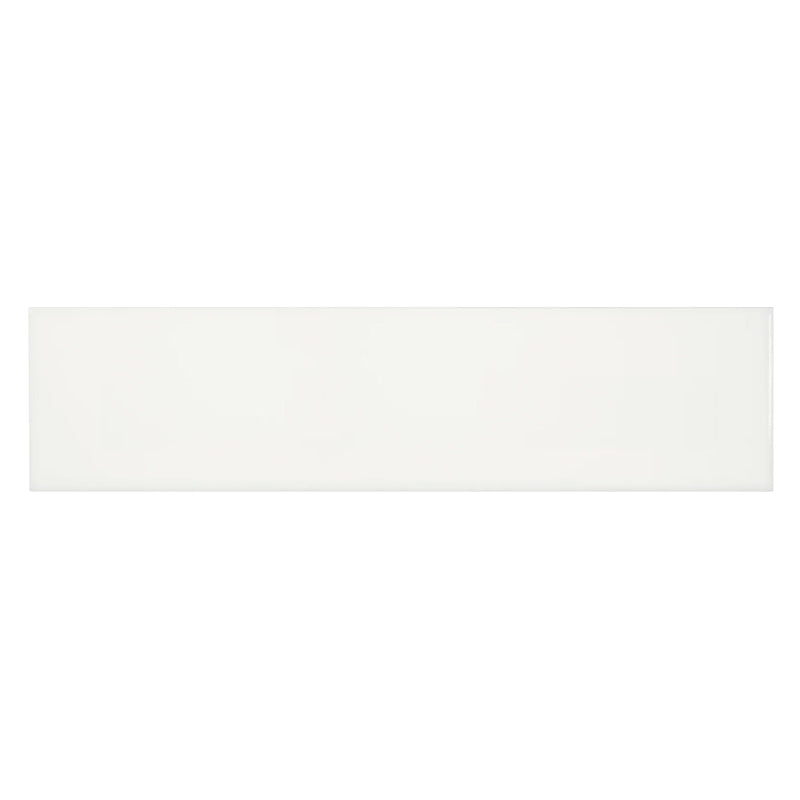 Ceramic Tile Soho Canvas White Polished 4x16 in 10.76 SF Box