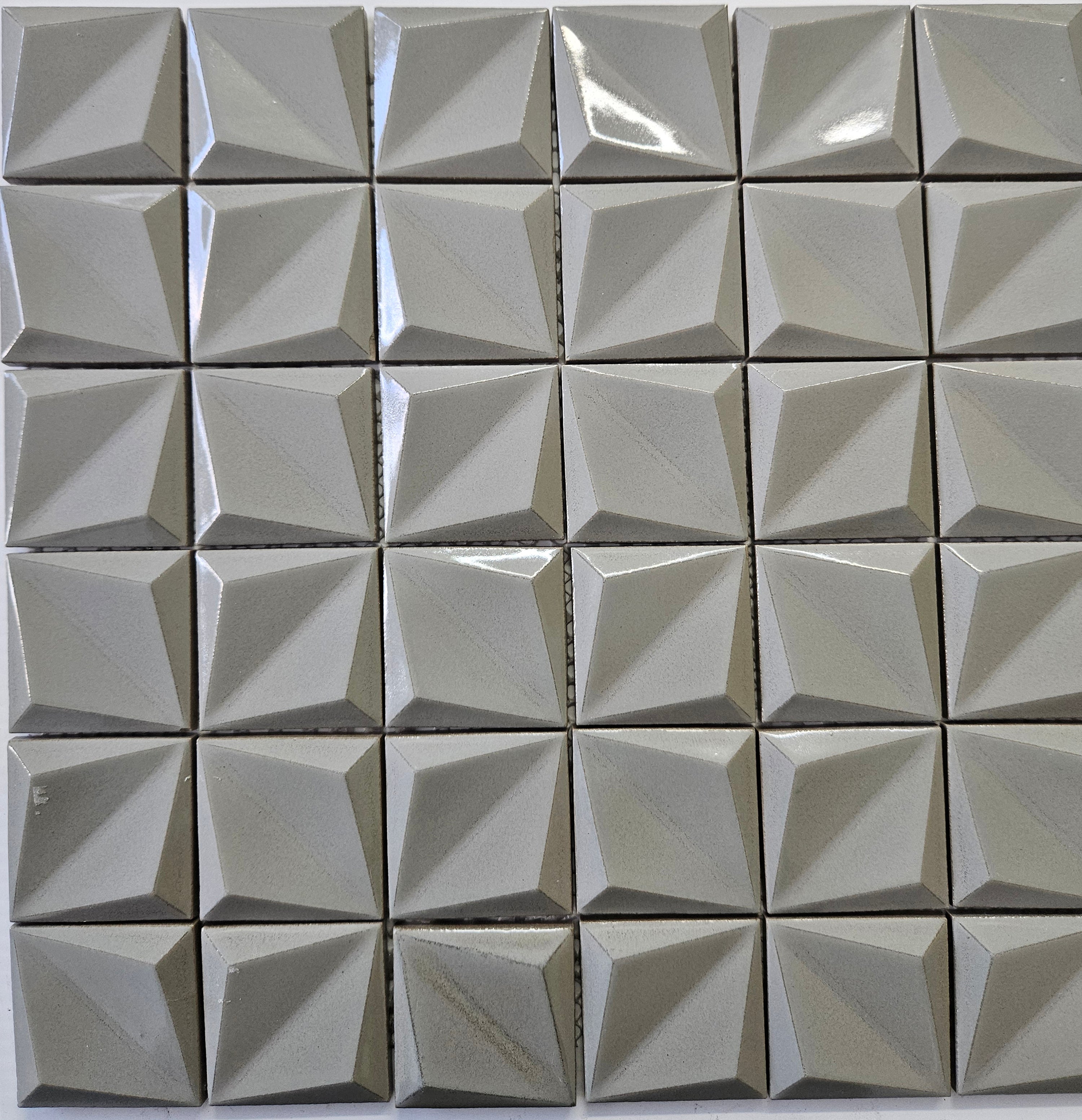 306x306mm Off Shaped Squares Grey