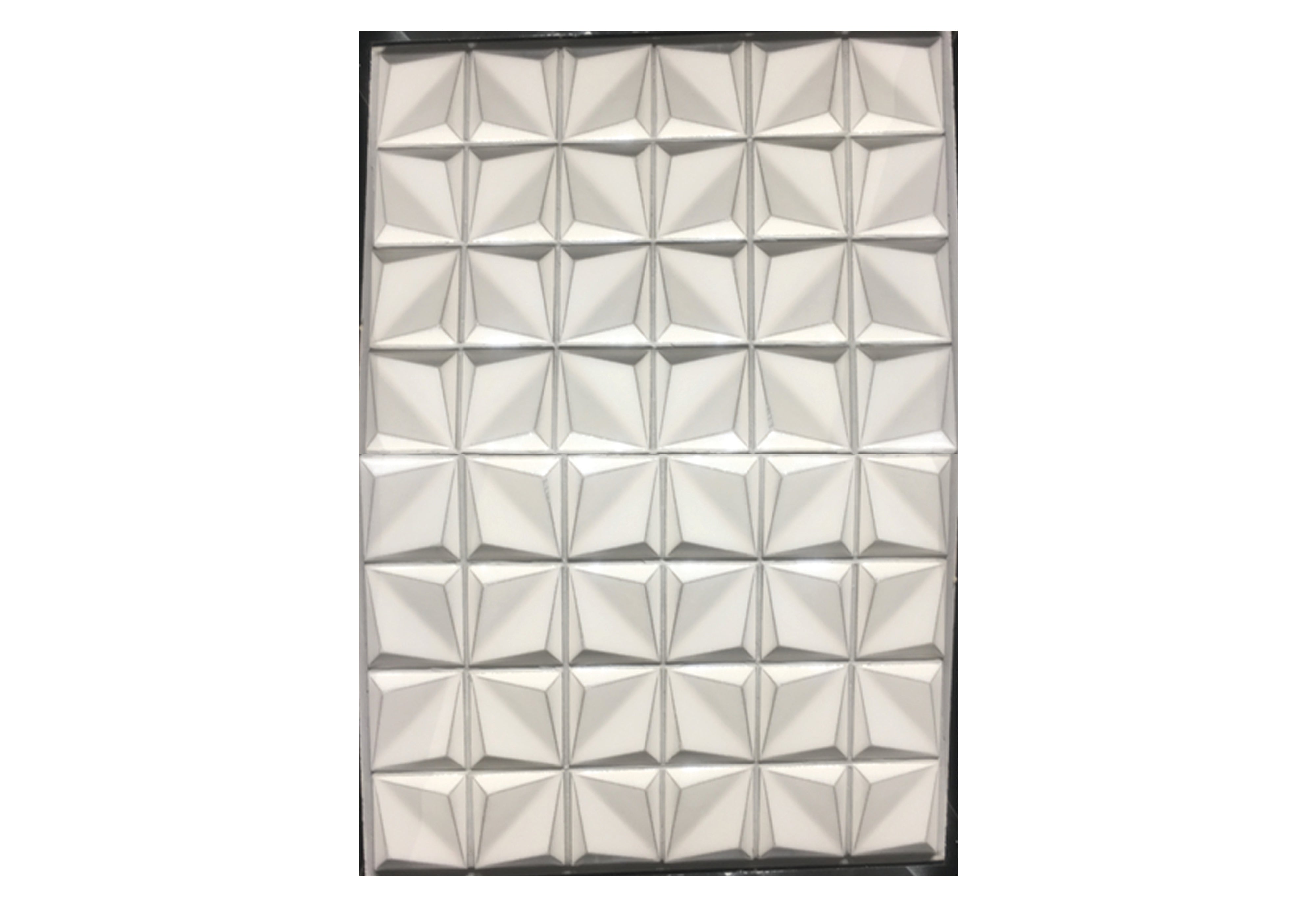 306x306mm Off Shaped Squares Off White Grey Lied Outlines Gl