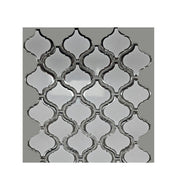 Genie Lamps Mat White Glossy Silver Outline 246x280mm 10x11 in