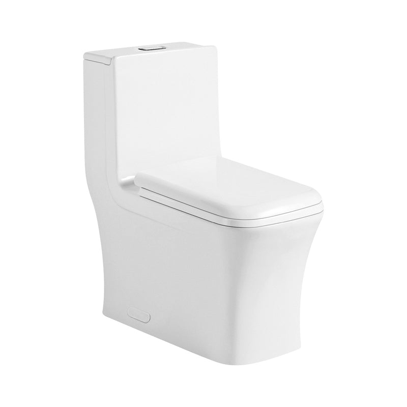 One-piece toilet, elongated bowl shape White NRD-CL-12044