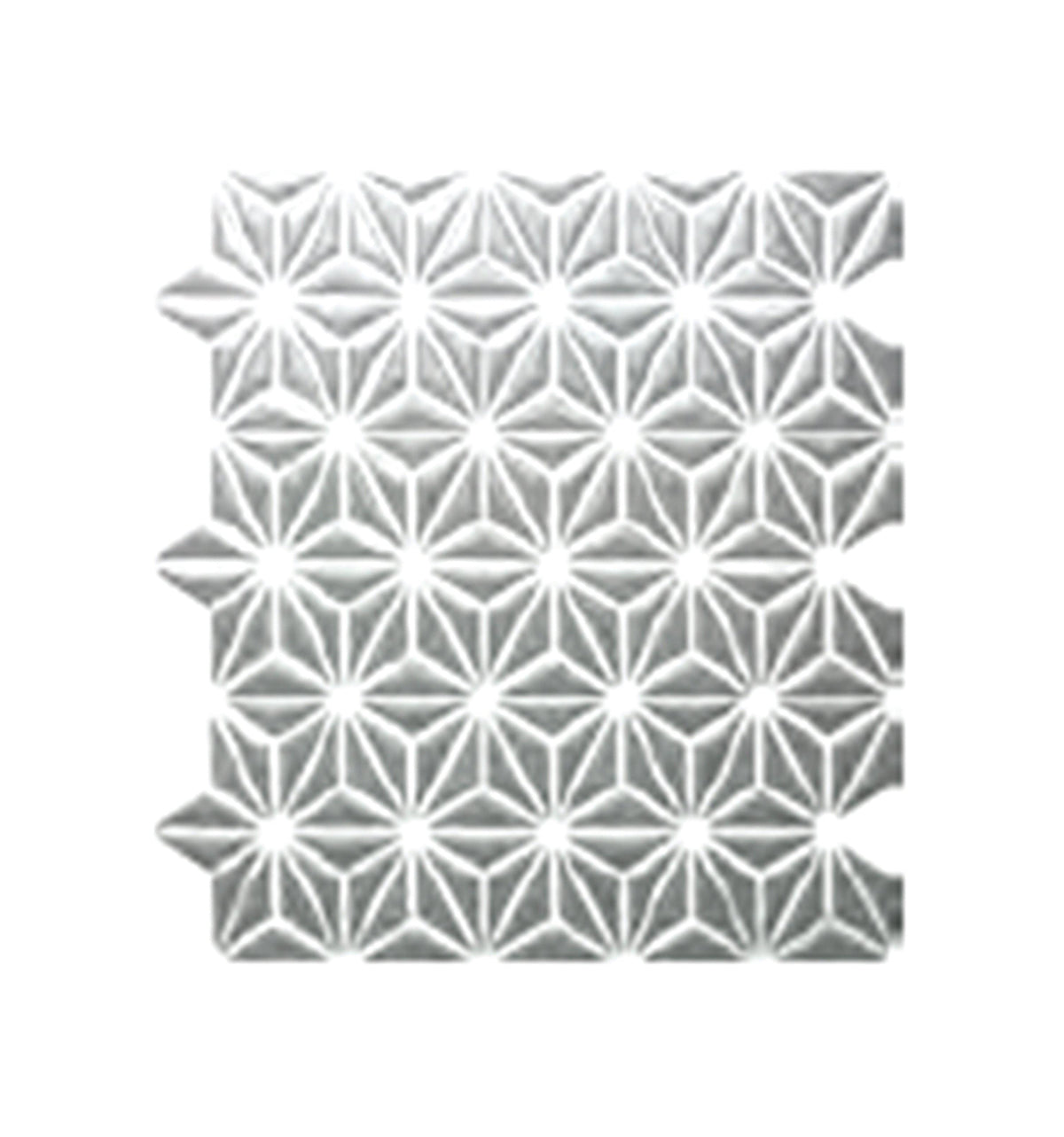Floral Mosaic Grey Glossy 290x300mm