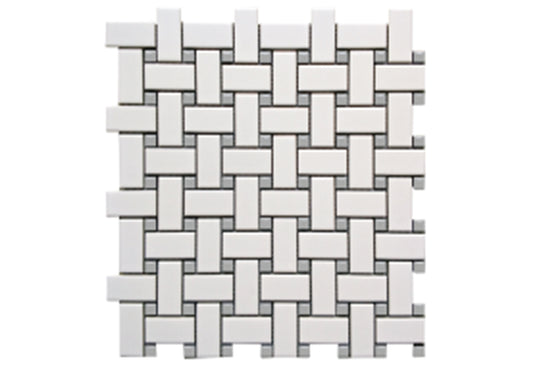 5.99 $ / Unit  Porcelain  Tile Matt White/Grey Gloss 300x300mm  20.16 SF /Box NRD-CZM015D