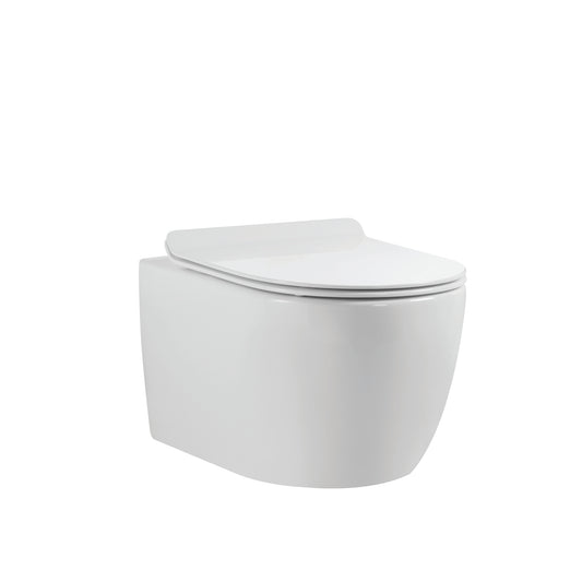 Wall Hung Toilet 21 – 1/4 x 14 – 1/2 x 12 – 1/4 in.  (540 x 370 x 310 mm) NRD-K-0707W