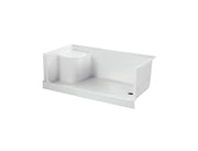Shower base with seat  rectangle Right Drain 60x32x21 in