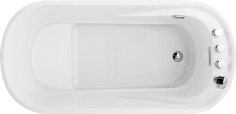 Freestanding Bathtub Size: 59×28 ¾×25 ⅕ in. (1500×730×640 mm)