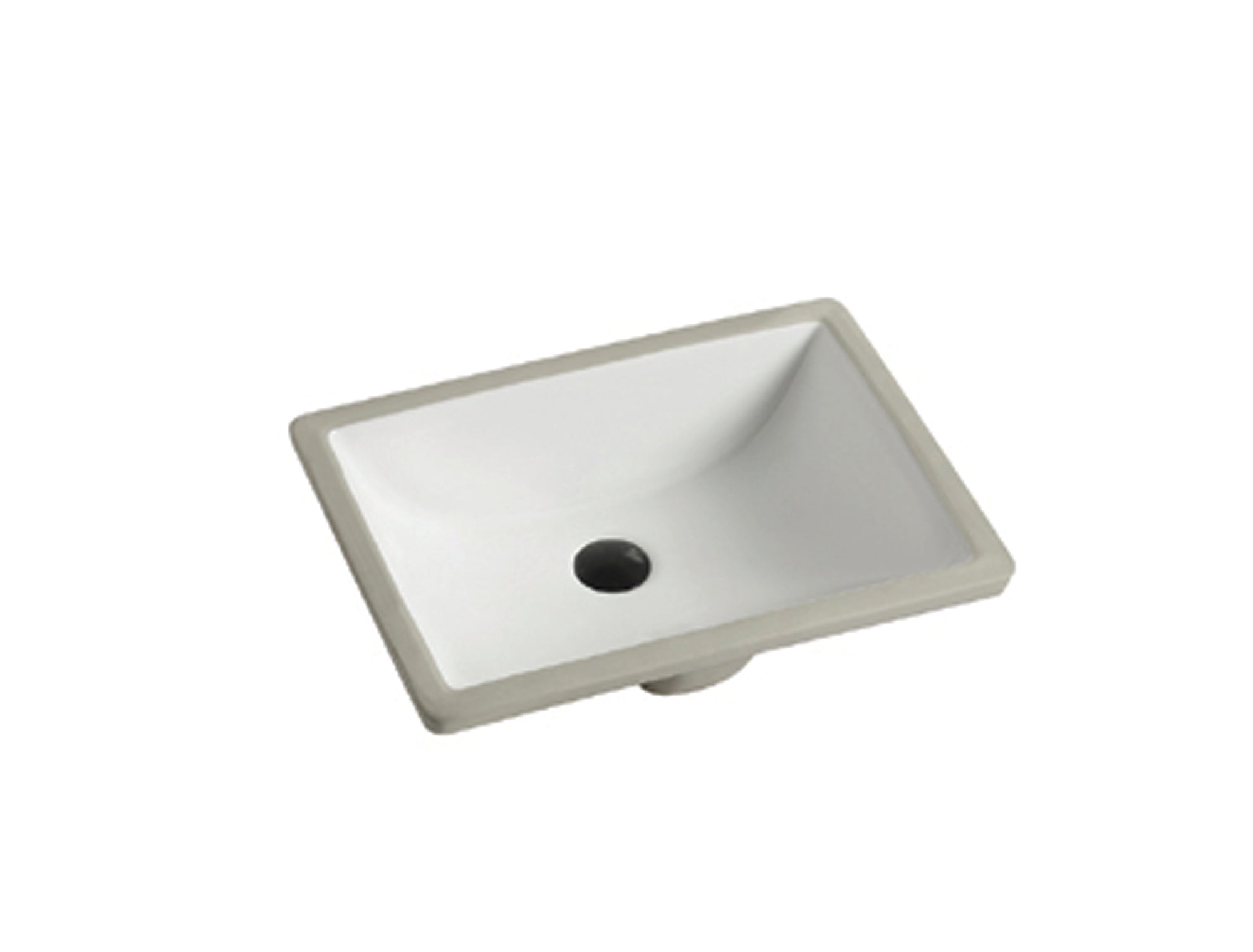 Lavabo encastré de salle de bain 18 x 13 x 7 ½ po