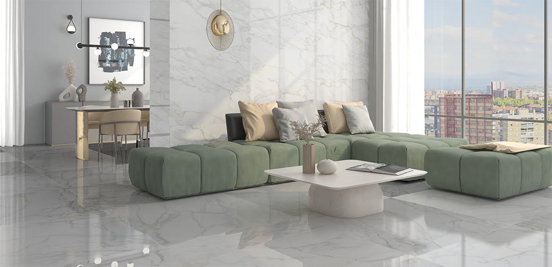 Carreaux de céramique en porcelaine - Collection Pris Paonazzo disponible en 3 tailles, 1 couleur et 2 finitions.