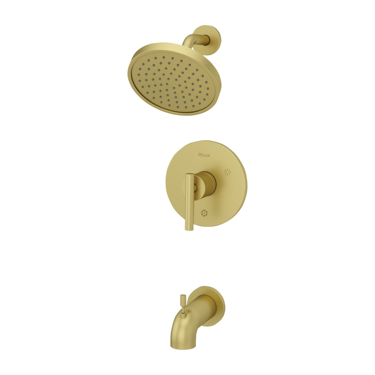Handle Tub & Shower Round Trim Kit, 1.8 GPM Flow Rate.