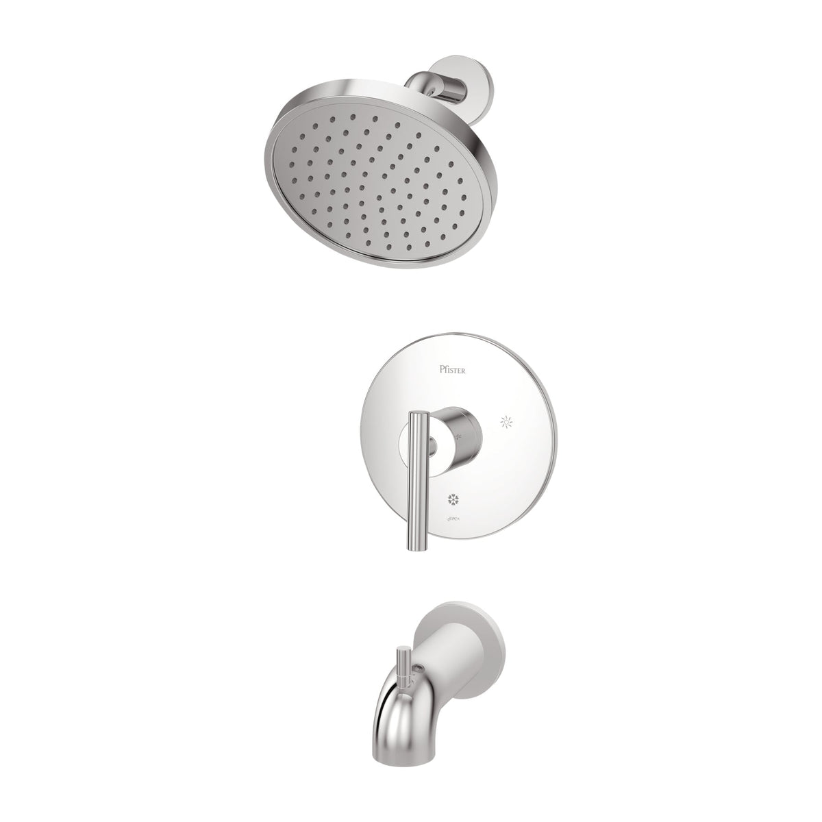 Handle Tub & Shower Round Trim Kit, 1.8 GPM Flow Rate.