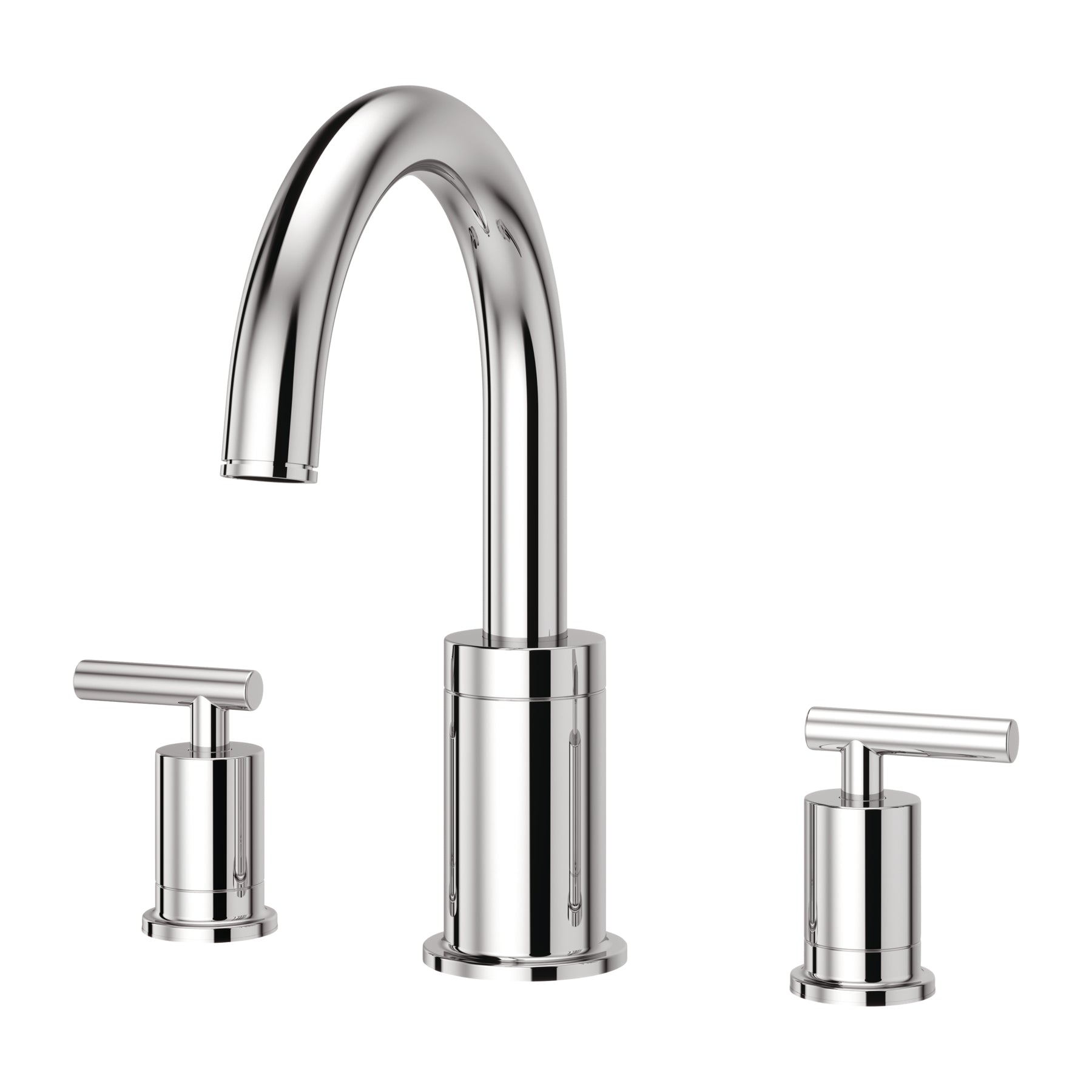 2-Handle Roman Tub Trim Kit, Fixed hubs