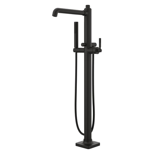 Tub Filler with Hand Shower, 60” metal hose