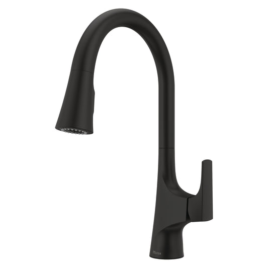 1-Handle Pull-Down Kitchen Faucet,  3 Function pull-down sprayer