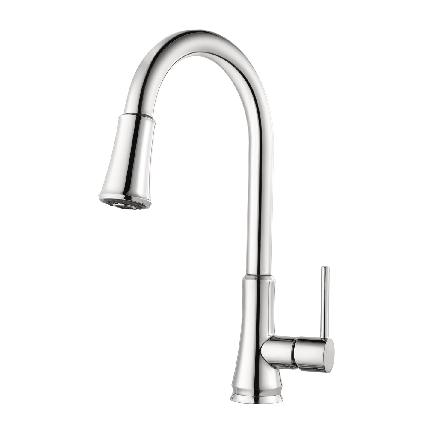 1-Handle Pull-Down Kitchen Faucet, 3 function pull-down sprayer